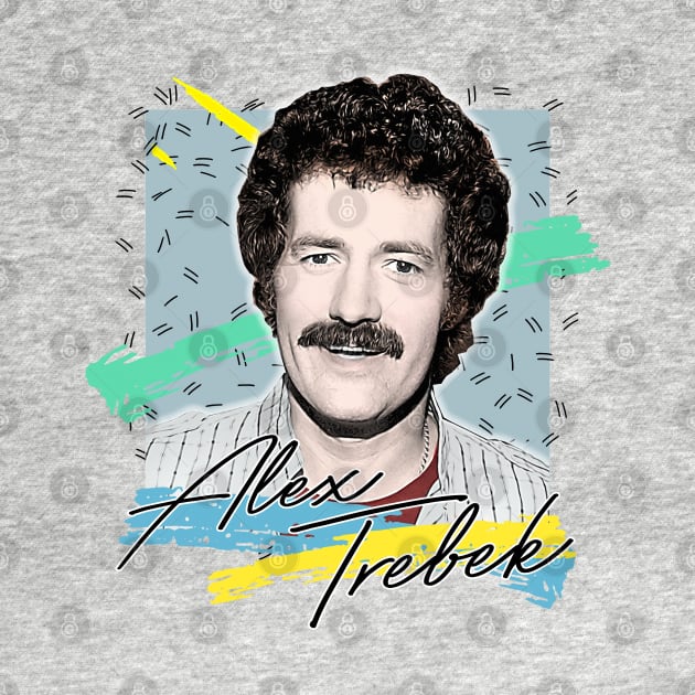 Alex Trebek / Retro Vintage Aesthetic Fan Design by DankFutura